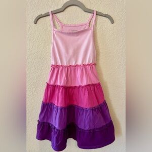 Garnet Hill Kids Pink and Purple Ombré Dress
